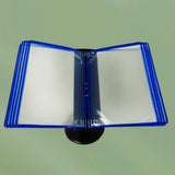 Maxbell Desktop Reference and Display System 360° Rotation for Museums Office Hotels Blue