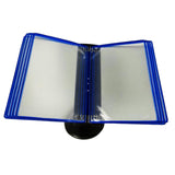 Maxbell Desktop Reference and Display System 360° Rotation for Museums Office Hotels Blue