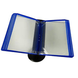 Maxbell Desktop Reference and Display System 360° Rotation for Museums Office Hotels Blue