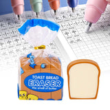 Maxbell Toast Bread Erasers Funky Party Favors Novelty Classroom Rewards Bag Fillers