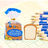 Maxbell Toast Bread Erasers Funky Party Favors Novelty Classroom Rewards Bag Fillers