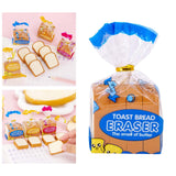 Maxbell Toast Bread Erasers Funky Party Favors Novelty Classroom Rewards Bag Fillers