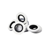 Maxbell 40 Pieces Currency Straps for 20mm Banknote Binding Machines White for Bank 80m