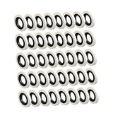 Maxbell 40 Pieces Currency Straps for 20mm Banknote Binding Machines White for Bank 60m