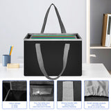 Maxbell Folder Storage Bag Modern Desktop File Organizer Box for Home Desktop Office