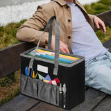 Maxbell Folder Storage Bag Modern Desktop File Organizer Box for Home Desktop Office