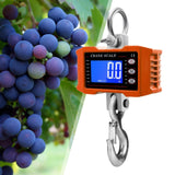 Maxbell Hanging Scale Construction Household Garage Hunting Site Digital Crane Scale Orange 1000kg