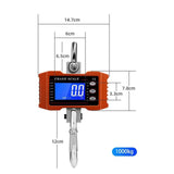 Maxbell Hanging Scale Construction Household Garage Hunting Site Digital Crane Scale Orange 1000kg