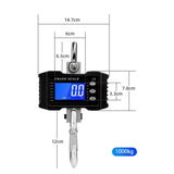 Maxbell Hanging Scale Construction Household Garage Hunting Site Digital Crane Scale Black 1000kg