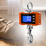 Maxbell Hanging Scale Construction Household Garage Hunting Site Digital Crane Scale Orange 500kg