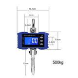 Maxbell Hanging Scale Construction Household Garage Hunting Site Digital Crane Scale Blue 500kg