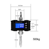Maxbell Hanging Scale Construction Household Garage Hunting Site Digital Crane Scale Black 500kg