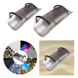 Maxbell Sand Shovel Efficiency Rivet Fixed Handle Heavy Duty for Grains Garden Beach 69cmx23cm