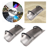 Maxbell Sand Shovel Efficiency Rivet Fixed Handle Heavy Duty for Grains Garden Beach 69cmx23cm