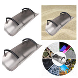 Maxbell Sand Shovel Efficiency Rivet Fixed Handle Heavy Duty for Grains Garden Beach 69cmx23cm