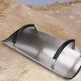 Maxbell Sand Shovel Efficiency Rivet Fixed Handle Heavy Duty for Grains Garden Beach 73cmx27cm