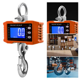 Maxbell Hanging Scale Hold/Unit/tare/Zero Luggage Scale Handheld Digital Crane Scale Orange 1500KG