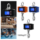 Maxbell Hanging Scale Hold/Unit/tare/Zero Luggage Scale Handheld Digital Crane Scale Orange 1500KG