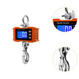 Maxbell Hanging Scale Hold/Unit/tare/Zero Luggage Scale Handheld Digital Crane Scale Orange 2T