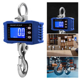 Maxbell Hanging Scale Hold/Unit/tare/Zero Luggage Scale Handheld Digital Crane Scale Blue 2T