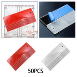 Maxbell 50 Pieces Generic Car Reflectors Sturdy Professional for Pickup Trailer Red