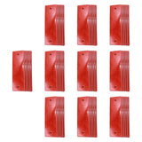 Maxbell 50 Pieces Generic Car Reflectors Sturdy Professional for Pickup Trailer Red