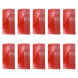Maxbell 50 Pieces Generic Car Reflectors Sturdy Professional for Pickup Trailer Red