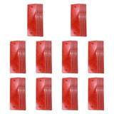 Maxbell 50 Pieces Generic Car Reflectors Sturdy Professional for Pickup Trailer Red