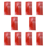 Maxbell 50 Pieces Generic Car Reflectors Sturdy Professional for Pickup Trailer Red