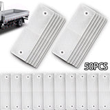 Maxbell 50 Pieces Generic Car Reflectors Sturdy Professional for Pickup Trailer White