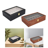 Maxbell Wooden Storage Box 24 Grids Lighters Organizer for Tabletop Bedroom Cabinets Color A