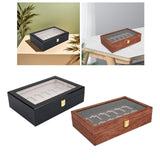 Maxbell Wooden Storage Box 24 Grids Lighters Organizer for Tabletop Bedroom Cabinets Color A
