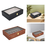 Maxbell Wooden Storage Box 24 Grids Lighters Organizer for Tabletop Bedroom Cabinets Color A