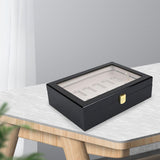 Maxbell Wooden Storage Box 24 Grids Lighters Organizer for Tabletop Bedroom Cabinets Color A