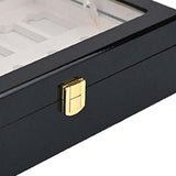 Maxbell Wooden Storage Box 24 Grids Lighters Organizer for Tabletop Bedroom Cabinets Color A