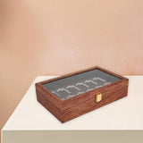 Maxbell Wooden Storage Box 24 Grids Lighters Organizer for Tabletop Bedroom Cabinets Color B