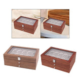 Maxbell Wood Storage Box 3 Tier Drawer Collection Box for Cabinets Tabletop Showcase Brown