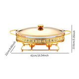 Maxbell Chafing Dish for Buffet Sturdy Food Warming Tray for Restaurant Wedding Home 2L