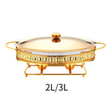 Maxbell Chafing Dish for Buffet Sturdy Food Warming Tray for Restaurant Wedding Home 2L