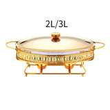 Maxbell Chafing Dish for Buffet Sturdy Food Warming Tray for Restaurant Wedding Home 2L