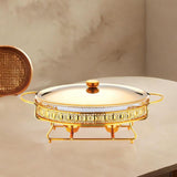 Maxbell Chafing Dish for Buffet Sturdy Food Warming Tray for Restaurant Wedding Home 2L