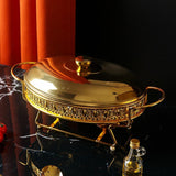 Maxbell Chafing Dish for Buffet Sturdy Food Warming Tray for Restaurant Wedding Home 2L