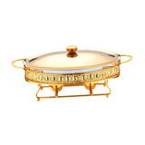 Maxbell Chafing Dish for Buffet Sturdy Food Warming Tray for Restaurant Wedding Home 3L