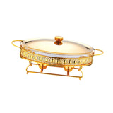 Maxbell Chafing Dish for Buffet Sturdy Food Warming Tray for Restaurant Wedding Home 3L