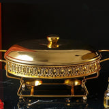Maxbell Chafing Dish for Buffet Sturdy Food Warming Tray for Restaurant Wedding Home 3L