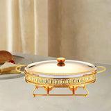 Maxbell Chafing Dish for Buffet Sturdy Food Warming Tray for Restaurant Wedding Home 3L