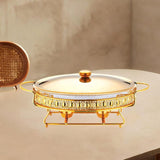 Maxbell Chafing Dish for Buffet Sturdy Food Warming Tray for Restaurant Wedding Home 3L