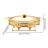 Maxbell Chafing Dish for Buffet Sturdy Food Warming Tray for Restaurant Wedding Home 3L