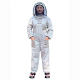 Maxbell Professional Bee Suit Gray Clothing Beginner Beekeepers Suit Beekeeping Suit XL  172 to 176cm