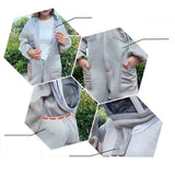 Maxbell Professional Bee Suit Gray Clothing Beginner Beekeepers Suit Beekeeping Suit XL  172 to 176cm